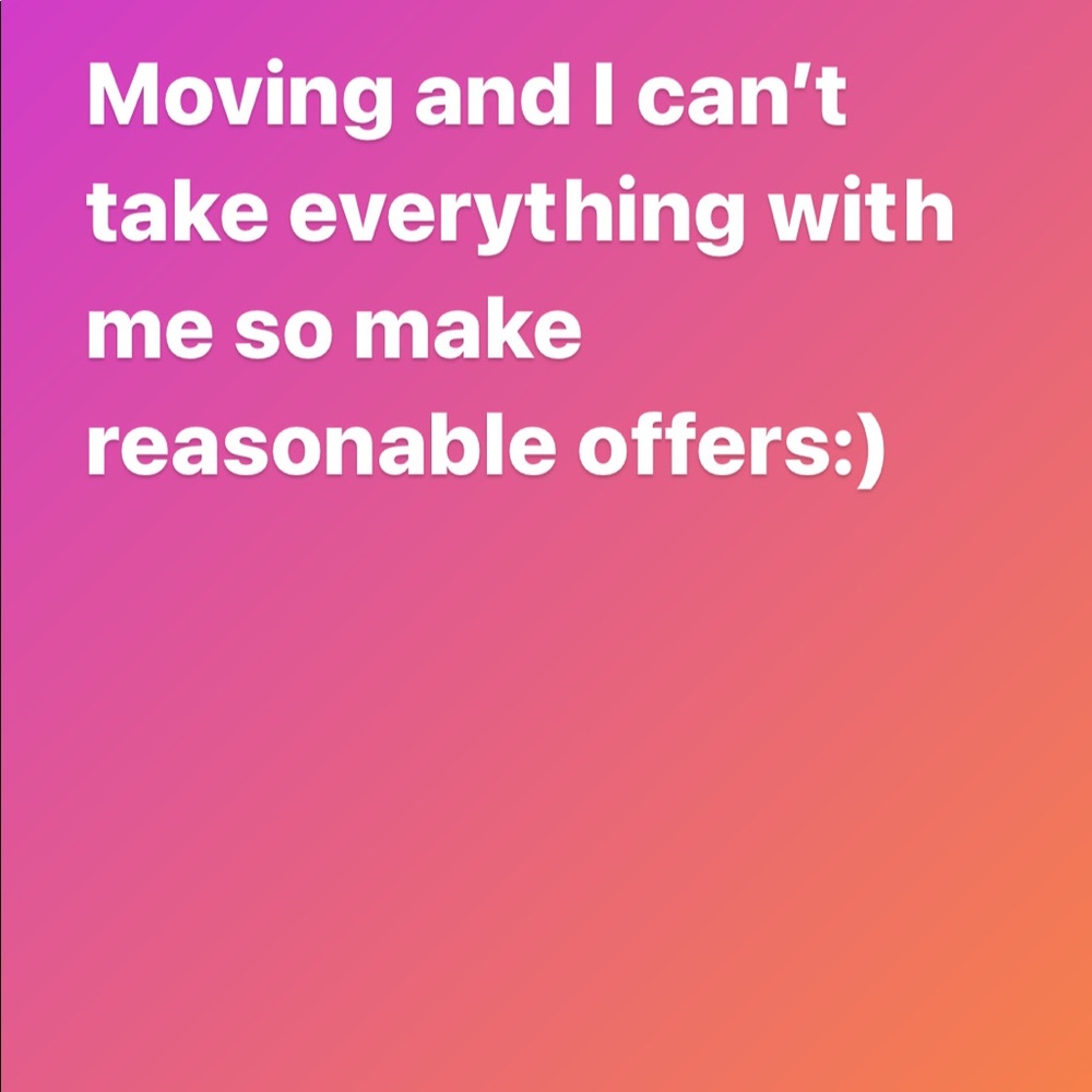 Moving sale